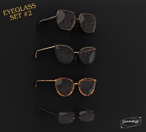 Eyeglass Set #2 (v2) updated | Patreon Cc Shopping, Die Sims 4, Sims 4 Cas Mods, Big Glasses, Sims 4 Body Mods, Sims 4 Teen, Sims Games, Sims Four, Sims 4 Cc Packs