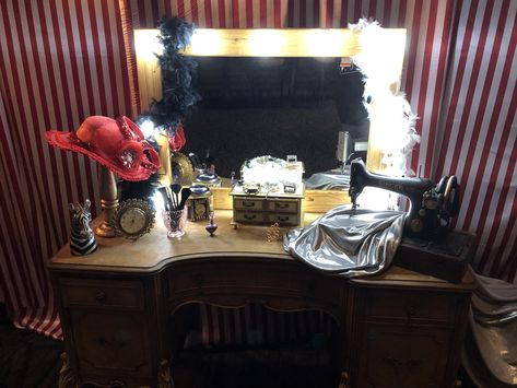 Circus Dressing Room, Circus Room Decor, Circus Room, Vintage Circus, Dressing Room, Circus, Vanity Mirror, Room Decor, Furniture