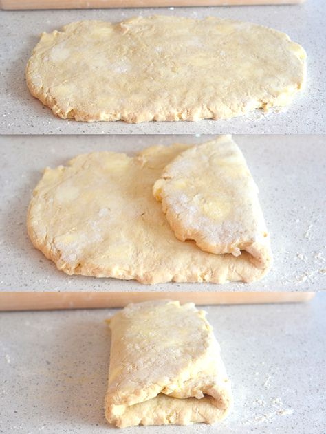 How to Make Rough Puff Pastry Puff Pastry Recipes Dinner, Home Made Puff Pastry, Easy Puff Pastry Recipe, Pastry Dough Recipe, Rough Puff, Pie Crust Recipe Easy, Rough Puff Pastry, Homemade Pie Crust Recipe, Easy Puff Pastry