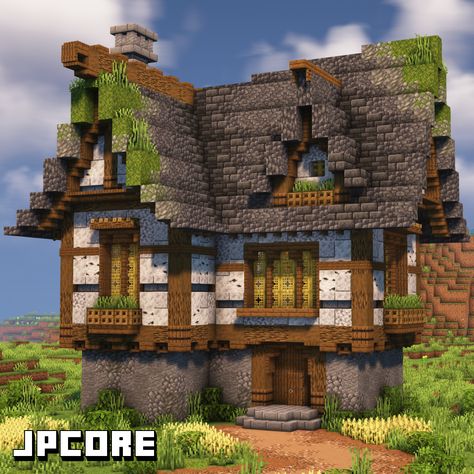 Need Minecraft ideas and inspiration, find it here! Medieval Minecraft Homes, Chest Building Minecraft, Medevil Minecraft House, Minecraft Houses Fantasy Ideas, Midevil Minecraft Build House, Brick Minecraft Houses, Minecraft Building Ideas House Blueprints Layout, Minecraft House Ideas Medieval, Minecraft Medieval House Ideas