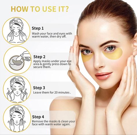 #24kgoldn #eyemakeup #eyemakeupideas #mask #maskcarabeauty #beautyblog #skincare #skincareroutine #skincareaddiction #skinsedit #tips #amazongiftcard #amazonshopping #christmas #christmasgiftideas #present #futurepxlz Eyes Dark Circles, Under Eye Patches, Gold Eye Mask, Eye Skin Care, Eyes Dark, Lip Wrinkles, Under Eye Wrinkles, Eye Base, Eye Patches