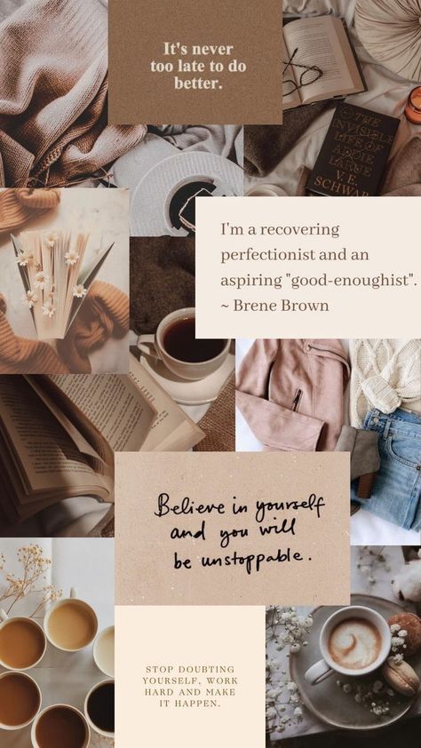 Doctor Vision Board Wallpaper, Brown Theme Wallpaper, Fall Aesthetic Lockscreen, Unstoppable Woman, Study Effectively, Self Belief, Brown Theme, Wallpaper Iphone Aesthetic, Positive Quotes Wallpaper