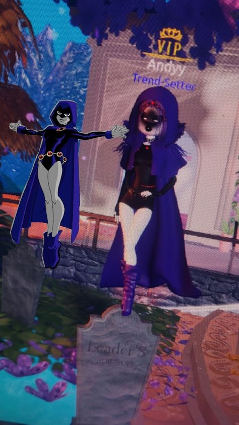 Raven Teen Titans Dress To Impress Roblox Raven Dress To Impress, Raven Dress, Teen Titan, Raven Teen Titans, Teen Titans, Dress To Impress