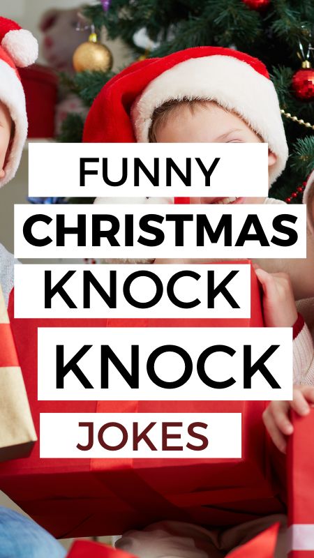 These funny Christmas knock knock jokes for kids will keep your family laughing all day long. The holiday is upon us and we are always looking for a little festive fun. Consider these Christmas jokes as a way to kick start any gathering that hosts little ones! Christmas Knock Knock Jokes, Knock Knock Jokes For Kids, Christmas Skits, Christmas Jokes For Kids, Christmas Riddles, Family Laughing, Funny Christmas Jokes, Holiday Jokes, Lunchbox Jokes