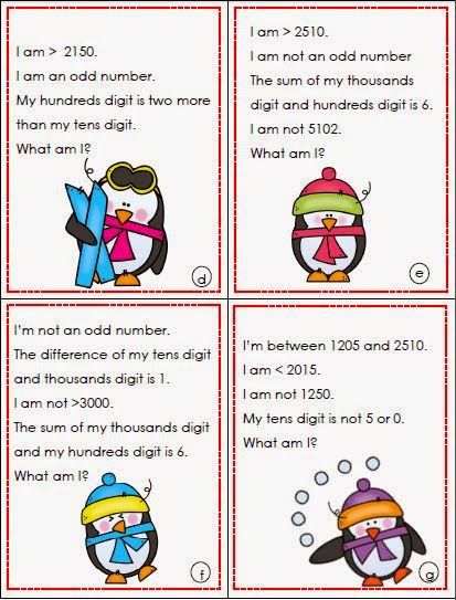 http://primaryinspiration.blogspot.com/2014/12/place-value-riddles-for-2015-freebie.html Logic Math, Math Charts, Math Graphic Organizers, Math Centers Middle School, Math Riddles, Math Place Value, Math Groups, Classroom Freebies, Math Lesson Plans