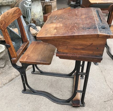 Antique School Desk, Victorian School, Heritage School, Old School Desks, Vintage School Desk, Victorian Desk, Old School House, Vintage Pens, School Desk