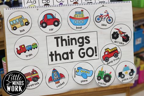 Literacy Transportation Activities, Transportation Theme For Kindergarten, Transportation Name Activities, Transportation Anchor Chart Preschool, Wheel Study Creative Curriculum, Pre K Transportation, Transportation Kindergarten, Preschool Transportation Theme, Kindergarten Transportation