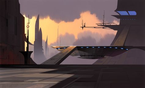 Animation Backgrounds - Album on Imgur Star Wars Scenery, Scott Wills, 3d Futuristic, Cartoon Network Studios, Genndy Tartakovsky, Background Artist, Background Inspiration, Star Wars Background, Science Background