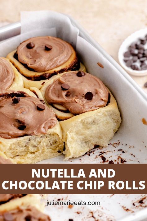 Nutella Cream Cheese Frosting, Bussin Food, Nutella Rolls, Nutella Cream Cheese, Nutella Cream, Best Easy Dessert Recipes, Homemade Cake Mixes, Best Chocolate Desserts, Fall Desserts Easy