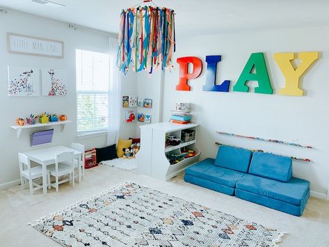 Loft Playroom, Kids Playrooms, Small Playroom, Colorful Playroom, Living Room Playroom, Baby Playroom, Basement Playroom, Boys Playroom, Girls Playroom