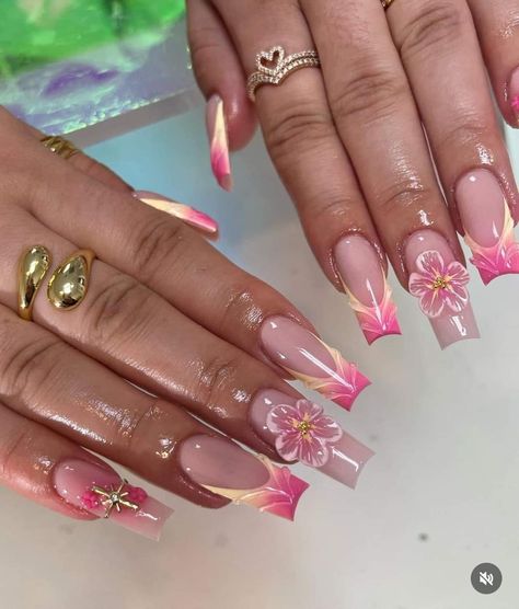 Trending Aesthetic, Nail Art Gel, Aesthetic Nails, Girly Acrylic Nails, Summery Nails, French Acrylic Nails, Trending Pins, Vacation Nails, Soft Nails