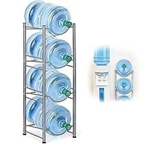 Oferta por tiempo limitado: MUZENS Estante para Garrafon de Agua, Estante de Almacenamiento para Botellas de Agua 4 Niveles Soporte Desmontable Resistente para Garrafon de 20 litros para el Hogar Oficina Cocina Sala de Descanso Tequila