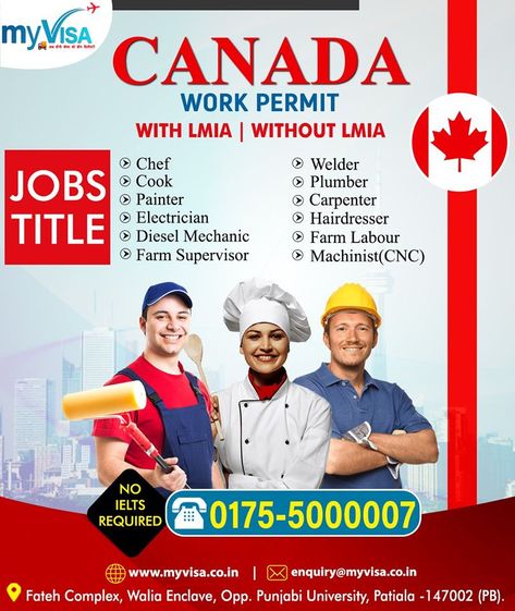 Apply Your Visa with "myVisa" !!  Get Online Counselling on 0175-5000007  #myvisa #visakihomedelivery #canada #canadavisa #canadajobs #workpermit #canadaworkpermit Canada Work, Job Images, Apply Job, Canadian Culture, International Jobs, 2024 Inspiration, Visa Canada, Work Permit, Background Remove