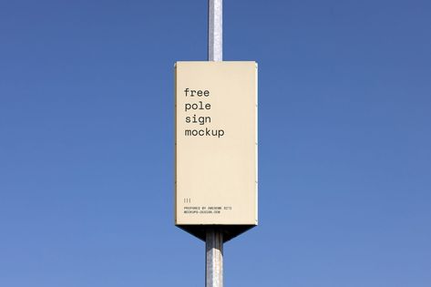 Free pole sign mockup - Instant Download Sign Mockup Free, Pole Sign, Poster Mockup Psd, Logo Mockups Psd, Billboard Mockup, Arrow Sign, Billboard Design, Square Logo, Sign Mockup