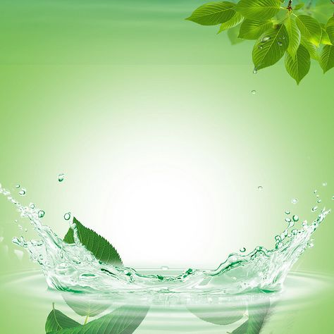 Fresh water drops splash poster green background Fresh Background, Background Water, Product Poster, Product Background, Poster Green, Water Poster, Water Background, Wallpaper Cantik, Background Green