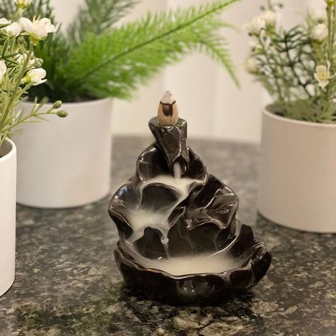 Best Inscents Fountain 2021 - Inscents Fountain Incense Fountains, Incense Waterfall Diy, Incense Waterfall, Waterfall Incense Burner, Backflow Incense Burner Waterfall, House Smell Good, House Smell, Relaxation Techniques, New Tricks