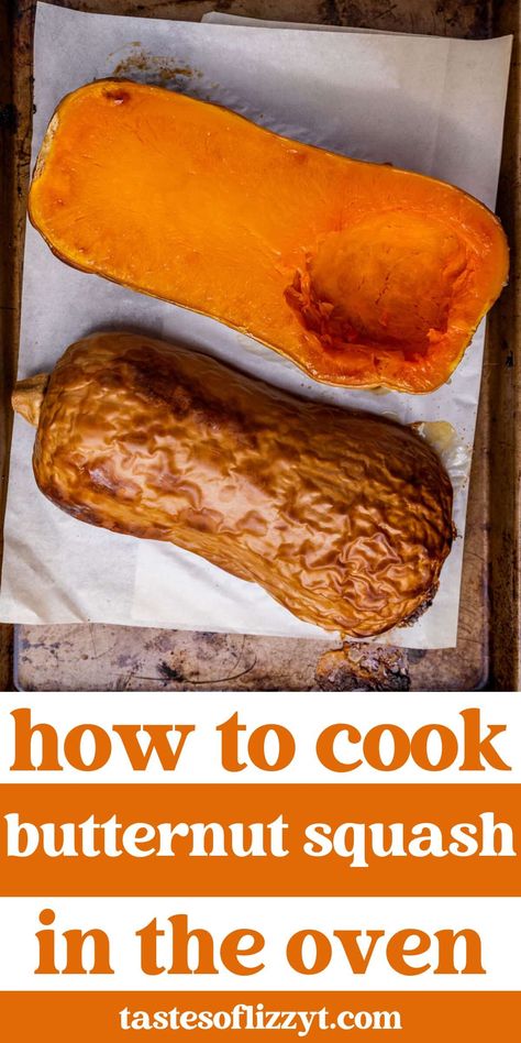 Butternut squash is a delicious and nutritious fall and winter vegetable that is versatile and easy to cook. Here's our step-by-step guide on how to cook butternut squash in the oven. Easy Way To Cook Butternut Squash, How To Make Squash In The Oven, How To Cook Butter Nut Squash In Oven, Easy Roasted Butternut Squash, How Long To Cook Butternut Squash In Oven, Baking A Butternut Squash, Bake Butternut Squash Oven, How To Roast Squash In Oven, Cooking Butternut Squash In Oven