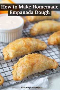 Homemade Empanada Dough, Empanadas Recipe Dough, Easy Empanadas Recipe, Homemade Empanadas, Baked Empanadas, Empanada Dough, Mexican Favorites, Empanadas Dough, Hand Pie Recipes