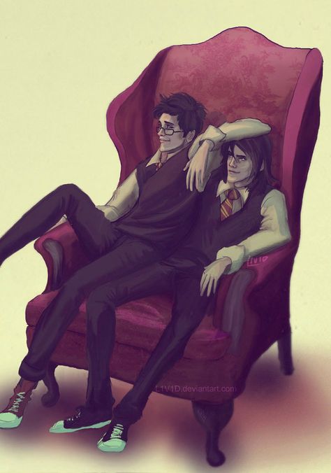 *James Potter and Sirius Black* Just like me and my best friend :)) Prongsfoot Fanart, James Potter And Sirius Black, Images Harry Potter, Harry Potter Marauders, Harry Potter Love, Wizarding World Of Harry Potter, Harry Potter Fan Art, Marauders Era, Wow Art