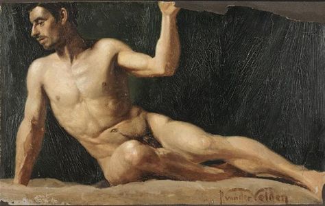 Petrus Van der Velden,   1837-1913 Academic Drawing, Art Of Man, Inspirational Artwork, Male Figure, Naha, Gay Art, Male Art, Figure Painting, Figurative Art