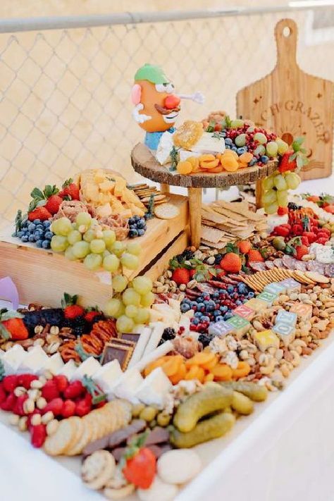 Toy Story Charcuterie Board, To The Infinity And Beyond, Toy Story Party Food, Graze Table, Toy Story Food, Toy Story Birthday Party Ideas, Best Outdoor Toys, Catering Design, Toy Story Baby