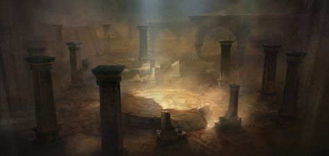 ArtStation - Desert cave dungeon, B M Park Desert Dungeon, Desert Cave, Desert Temple, Dragon Cave, Cave Entrance, Dnd Maps, Desert Painting, Fantasy House, Midnight Sun