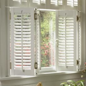 Interior Shutters For Windows, Shutters Inside, Diy Interior Shutters, Shutters Interior, Window Shutters Indoor, Indoor Shutters, Red Shutters, Window Shutters Exterior, Country Style Interiors