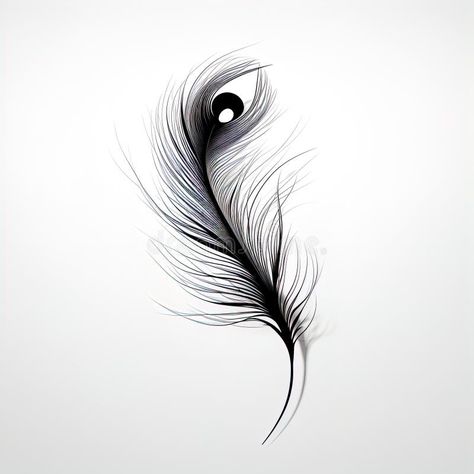 Abstraction peacock feather, black and white on white background royalty free stock photos Feather Graphic, Durga Painting, Scratch Art, White On White, Peacock Feather, Stock Illustration, White Background, Royalty Free Stock Photos, Blossom