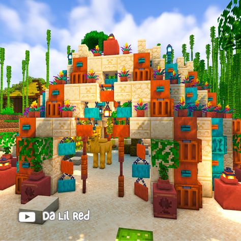 And just like that, a cozy camel sanctuary emerges in our area. I love how this turned out!  If you're looking for some cozy vibes, be sure to subscribe over on Youtube to see more cozy bamboo jungle vibes  ⁠ #dalilred #minecraft #dalilredminecraft #dalilredletsplay #minecraftbuilder #minecraftbuilds #dalilredcozy #letsplay #minecraftbamboo #redsworld #dalilredsworld #minecraftcamelsanctuary #minecraftcamelbuild, Camel Minecraft Stable, Minecraft Fox Sanctuary, Camel House Minecraft, Minecraft Desert Market, Armadillo Enclosure Minecraft, Camel Enclosure Minecraft, Minecraft Camel Enclosure, Minecraft Zoo Exhibits, Minecraft Sanctuary