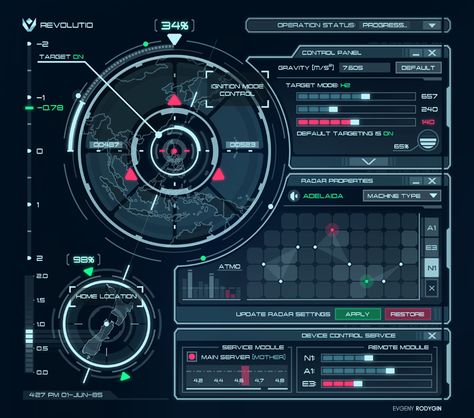 Sci-Fi UI. Personal work on Behance Sci Fi Interface, Sci Fi Computer, Futuristic Interface, Hud Design, Sci-fi Ui, Sci Fi Games, Teknologi Gadget, Desain Ui, Sci Fi Design