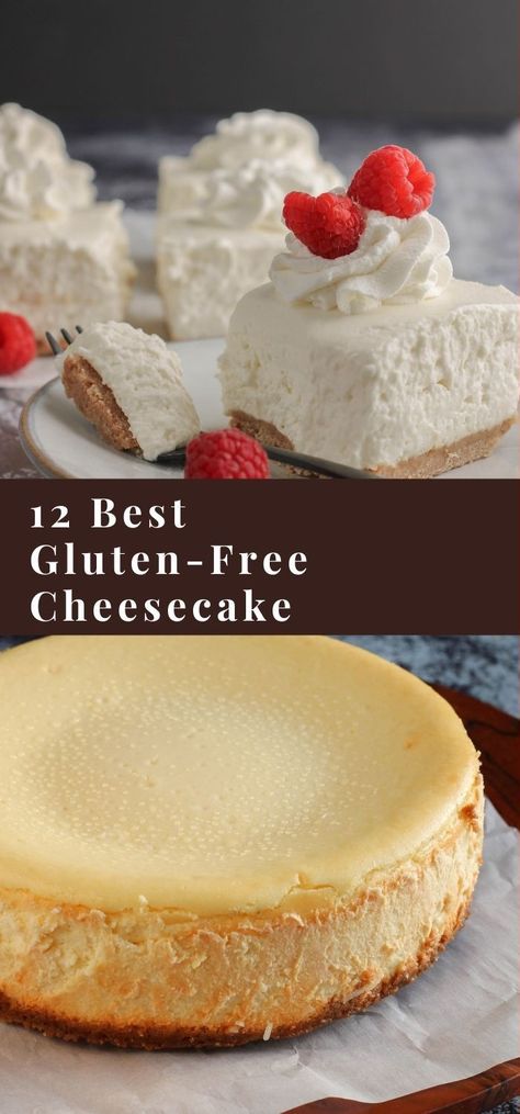 cheesecake with berry on top Gluten Free Cheesecake Desserts, Gluten Free Ricotta Cheesecake, Lactose Free Cheesecake Recipe, Gluten Free Cream Cheese Desserts, Cheesecake Recipes Gluten Free, Gluten Free Strawberry Cheesecake, Cheesecake Base Recipe, Gluten Free Cheesecake Recipe, Gf Cheesecake