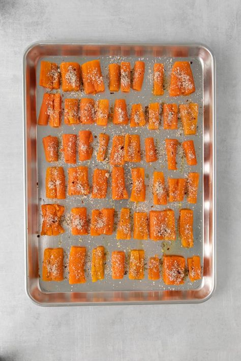 Steamed Smashed Parmesan Carrots, Smashed Baby Carrots With Parmesan, Smashed Steamed Carrots, Crispy Baked Smashed Carrots, Smashed Baby Carrots, Smashed Carrots Recipes, Smashed Carrots With Parmesan, Parmesan Aioli, Smashed Carrots