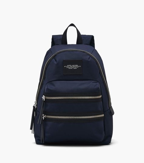 The Biker Nylon Large Backpack | Marc Jacobs | Official Site Mini Duffle Bag, Medium Backpack, Sack Bag, The Medium, Crossbody Tote Bag, Marc Jacobs Bag, Blue Backpack, Dolce E Gabbana, Medium Tote