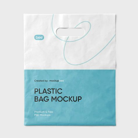 Plastic Bag Mockup Free, Design Kemasan, Plastic Bag Design, Rubber Bags, Shopping Bag Design, Bag Mockup, Mockup Free Download, Zipped Bag, Carrier Bag