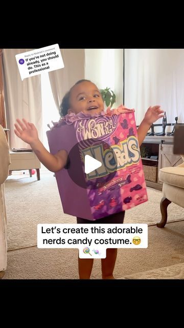 Jen Watson | Cleaning, Organizing, Home Tips & more. on Instagram: "Our DIY nerds candy costume.🤓👻🎃🍬🍭
.
A box, posterboard, construction paper + your imagination is all that’s needed to create this adorable DIY @nerdscandy costume.🥰🧡
.
.
.
.
.
.
.
.
.
.
.
.
.
.
.

#nerdscandy #costumeideas #halloweencostume #diyhalloween #diycostume #diyhalloweencostumes #costumes #halloween #trickortreat #halloweencostumes #halloweencostumeideas #cute #adorable #toddlercostume" Nerds Candy Costume, Candyland Costume Diy, Candy Costume Diy, Gummy Bear Costume, Candy Costume, Nerd Costume, Organizing Home, Nerds Candy, Candy Costumes