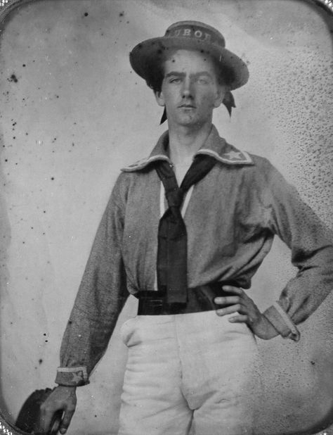 Vintage Military Uniforms, 19th Century Men, Victorian Man, Sailor Shirt, Class Outfit, Sailor Fashion, Period Outfit, Vintage Portraits, Historical Dresses