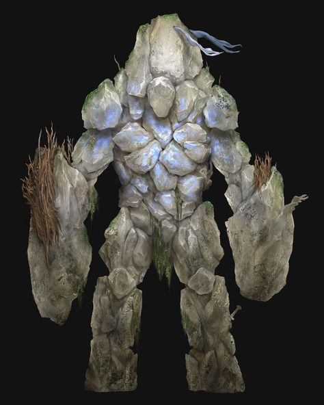 Ancient Crystal monster concept artwork from God of War #art #illustration #artwork #gaming #videogames #gamer Stone Golem, Creature Fantasy, Zbrush Character, Beast Creature, Rock Rock, Monster Concept Art, Fantasy Setting, Fantasy Monster, Creature Concept Art