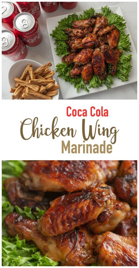 How to make juicy chicken wings with Coca Cola Chicken Wing marinade recipe Chicken Wings Marinade, Wings Marinade, Wing Marinade, Juicy Chicken Wings, Coca Cola Chicken Wings, Grilled Chicken Wings Recipe, Marinated Wings, Chicken Wing Marinade, Coke Chicken