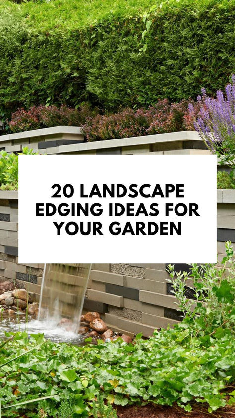 Looking for modern garden design inspiration? You've come to the right place! Discover 20 landscape garden edging ideas for your garden today on the Techo-Bloc website! Stone Garden Edging, Landscape Edging Ideas, Garden Design Inspiration, Home Gardening Ideas, Outdoor Landscape Design, Landscape Timbers, Zen Rock Garden, Garden Edging Ideas, English Garden Design