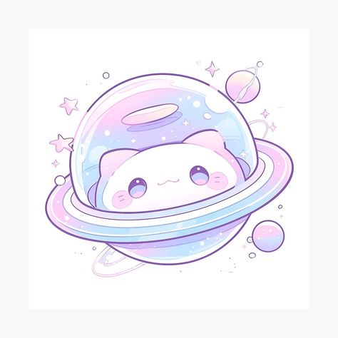 Cute Mystical Creatures, Cute Photos App Icon, Cute Mythical Creatures, Amy Brown Art, Awesome Stickers, Space Animals, Kitten Art, Paper Background Design, Cute Alien