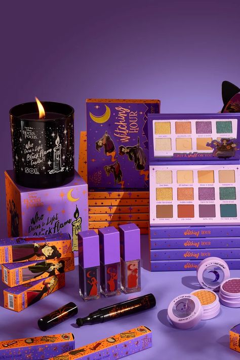 Halloween Makeup Collection, New Hocus Pocus, Makeup Palette Collection, Deep Red Lipsticks, Makeup Pallets, Eyeshadow Collection, Sephora Skin Care, Makeup Package, Makeup Supplies