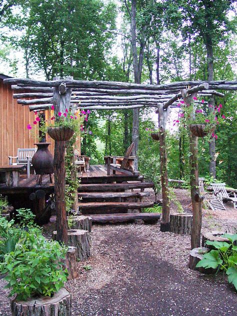 Rustic Pergola, Pergola Ideas, Building A Pergola, Modern Pergola, Wood Pergola, Pergola Attached To House, Pergola Garden, Pergola Design, Wooden Pergola