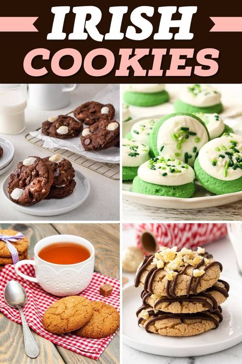 Irish Christmas Food, Irish Dinner Recipes, Easy Irish Recipes, Irish Cookies, Irish Dessert Recipes, Irish Desserts Traditional, Traditional Irish Soda Bread, Irish Desserts, Guinness Chocolate