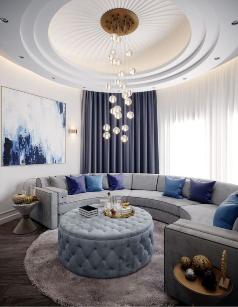 Neoclassical Interior Design, Luxury Ceiling Design, Plafon Gypsum, Neoclassical Interior, Palace Interior, Ceiling Design Living Room, Plafond Design, Ceiling Design Modern, Hotel Interior Design