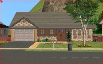 Sims Starter Home, Small Starter Home, The Sims Houses, Sims Houses, Sims House Plans, Starter Home, The Sims 2, Sims House, Time Period