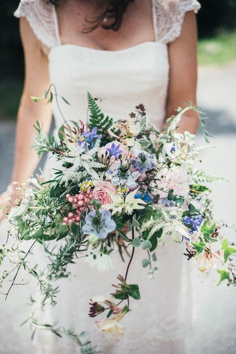 Wild overgrown spring bouquet | Image by Susie Lawrence Photography Florist Life, Wedding Wildflowers, Boho Bouquets, Dorset Wedding, Autumn Bouquet, Bouquet Images, Spring Wedding Bouquets, Pastel Bouquet, Tropical Wedding Flowers