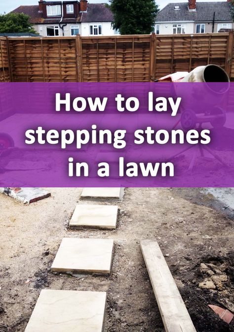 Stepping Stones On A Hill, Stepping Stone Pavers Walkways, How To Create A Walkway Stepping Stones, Lawn Stepping Stones, Limestone Stepping Stones, Laying Stepping Stones Diy, Stepping Stone Walkway Ideas, Patio To Lawn Transition, How To Install Stepping Stones