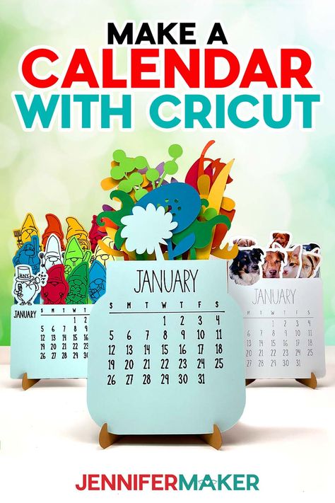 Free Stacked Calendar SVG Designs: Gnomes & Flowers! Cricut Monthly Calendar, How To Make A Calendar With Cricut, Cricut Desk Calendar, Calendar Svg File Free, Calendrier Cricut, Cricut Calendar Template, Cricut Calendar Ideas, Cricut Projects Beginner Vinyl Ideas, Cricut Calendar