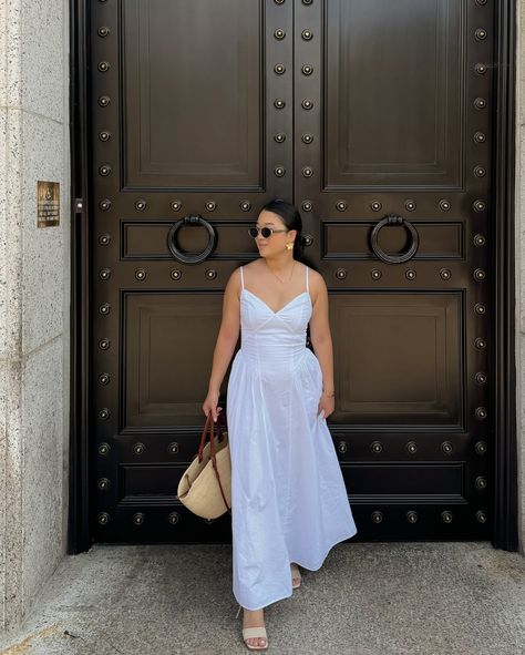 is an outfit repeater! Because I love this dress so much 🤍 . . . . . . . . summer fashion. summer outfits. summer outfit ideas. white dress. summer dresses. white maxi dress. summer bag. sezane. drop waist dress. minimal style. just girly things. ootd. fashion inspo. pinterest outfits. Pinterest aesthetic. poses. celine sunglasses. pose ideas. washington dc. #whitedress #dropwaist #summerfashion Sunglasses Pose, Summer Dresses White, White Maxi Dress Summer, Outfit Repeater, Dress Minimal, Aesthetic Poses, Maxi Dress Summer, Celine Sunglasses, Drop Waist Dress