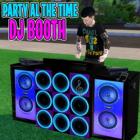 The Sims 4 Party Cc, Dj Booth Sims 4 Cc, Sims 4 Dj Cc, Sims 4 Dj Booth, Sims 4 Dj Booth Cc, Sims 4 Party Cc, San Myshuno, Disco Decorations, Cc Mods